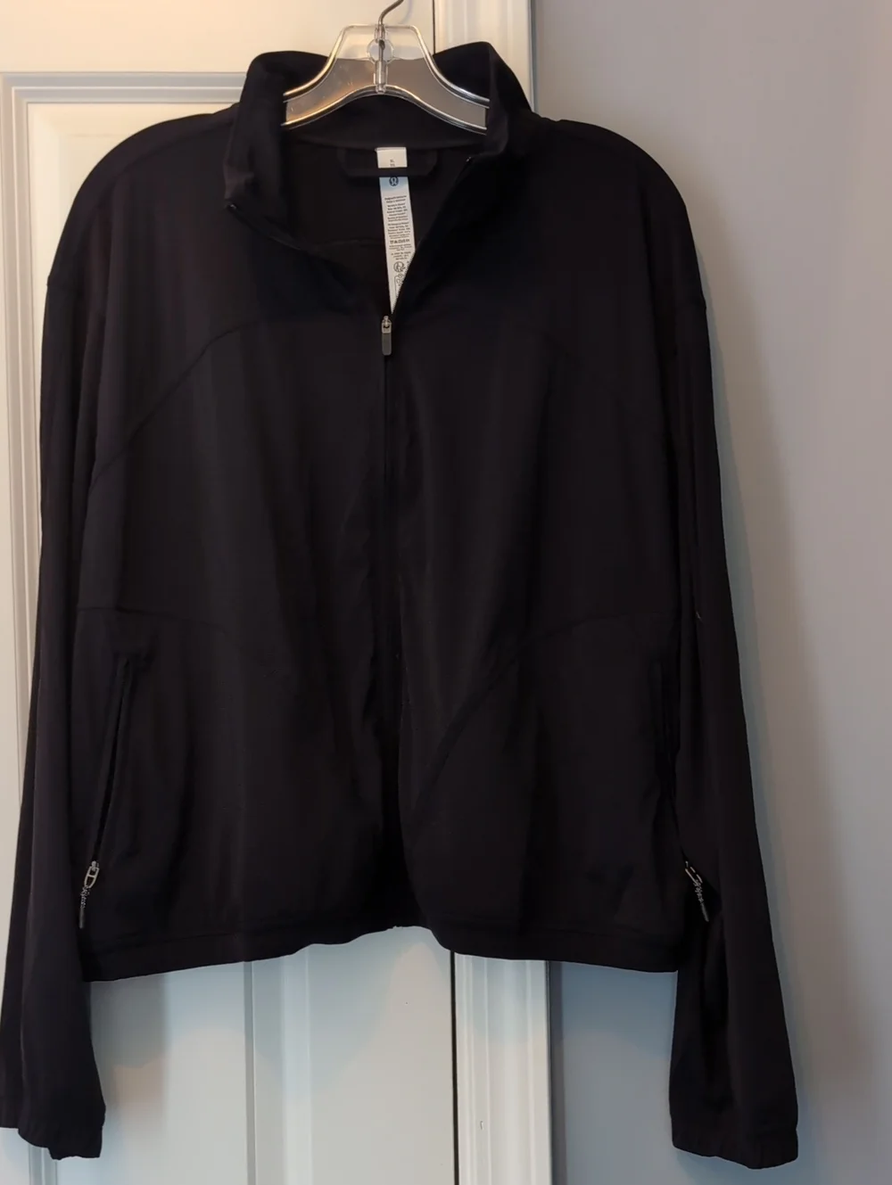 lululemon athletica Black Full-Zip Utility Jacket nwot XL - Picture 1 of 3